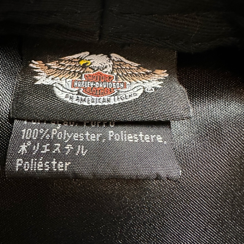 Harley-Davidson Black Womens Leather Cap
( broken brim interior) - Picture 16 of 16